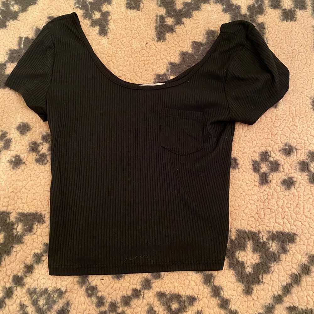 Black crop top